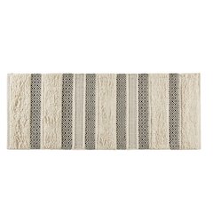 Woven Texture Stripe Bath Rug