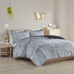 Shaggy Long Fur Comforter Mini Set