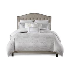 Hollywood Glam Comforter Set, White color