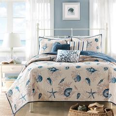Brushed Microfiber Quilt Set with Throw Pillows