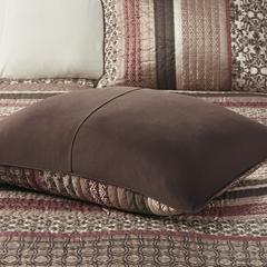 5 Piece Jacquard Quilt Set with Throw Pillows
