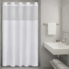 Jacquard Premium Shower Curtain - Jacquard Stripe