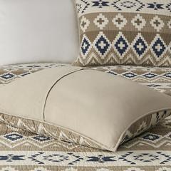 Montana Printed Cotton Oversized Quilt Mini Set, Tan color