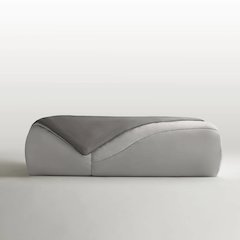 Reversible Tencel Comforter Blanket, Gray color