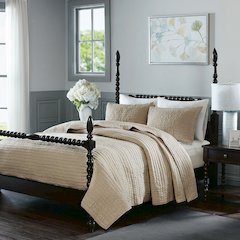 3 Piece Hand Quilted Cotton Quilt Set