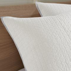 Cotton Jacquard Comforter Set with Euro Shams and Throw Pillows