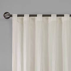 Solid Crushed Curtain Panel Pair