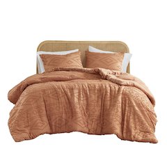 Gigi Comforter Mini Set, Terracotta color