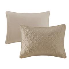 3 Piece Split Corner Pleated Quilted Bedspread