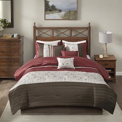 Embroidered 7 Piece Comforter Set