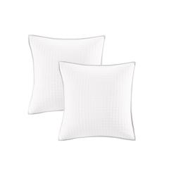 Cotton Jacquard Comforter Set with Euro Shams and Throw Pillows