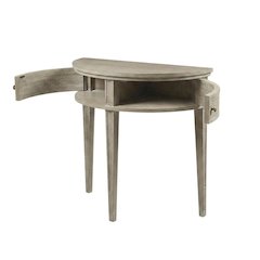 Wooden Storage Console Table with Flat Top and Open Shelf