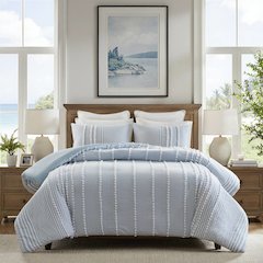 Anslee 3 Piece Cotton Yarn Dyed Duvet Cover Set
