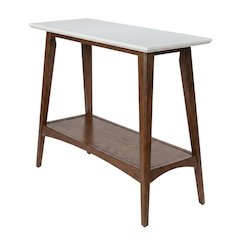 Wooden Console Table with Modern Design and Spacious Surface