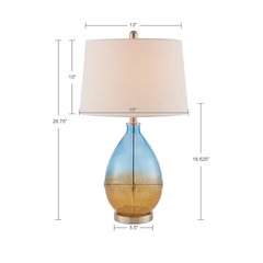 Ombre Glass Table Lamp, Set of 2
