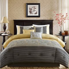 Embroidered 7 Piece Comforter Set