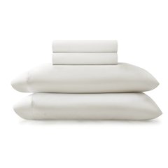 Stretch Jersey Sheet Set, White color