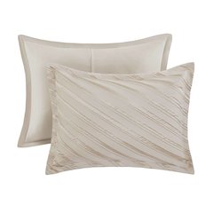 Riva 7 Piece Comforter Set, Beige color