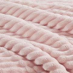 3 Piece Corded Plush Comforter Set