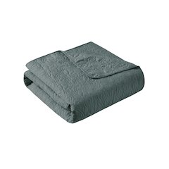 Quebec 3 Piece Reversible Quilt Set, Balsam Green color