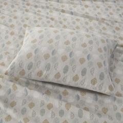Cozy Flannel Printed Sheet Set, Multi Leaves color