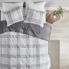 Plaid Reversible Comforter Set