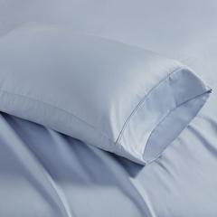 1500 Thread Count Cotton Blend 4 PC Sheet Set, Blue color