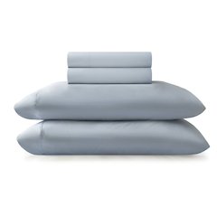Cooling Stretch Jersey Sheet Set, Blue color