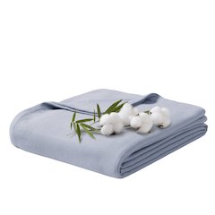 Bamboo Cotton Rayon from Bamboo Cotton Blanket, Light Blue color