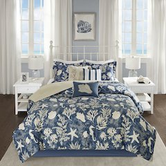 7 Piece Cotton Sateen Comforter Set