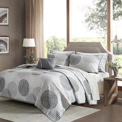 8 Piece Quilt Set with Cotton Bed Sheets