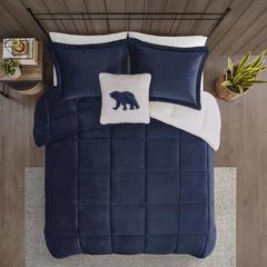 Plush to Sherpa Down Alternative Comforter Set