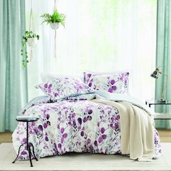 Reversible Floral Botanical Seersucker Comforter Set