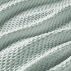 Cotton Waffle Weave Cotton Blanket, Aqua color