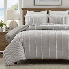 Anslee 3 Piece Cotton Yarn Dyed Duvet Cover Set