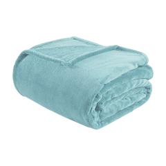 Aqua Microlight Plush Oversized Blanket, Belen Kox