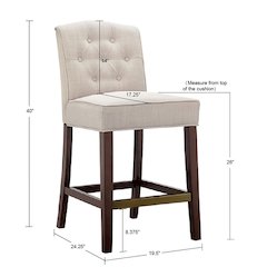 Tufted Counter Stool