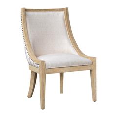 Upholstered Dining Chair with Nailhead Trim