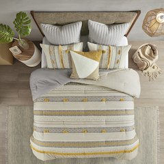 3 Piece Cotton Comforter Set
