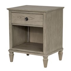 Victoria Nightstand, Reclaimed Grey color