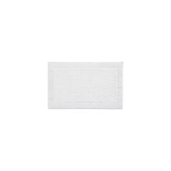 White Cotton Reversible Bath Rug, Belen Kox
