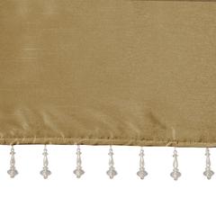 Lightweight Faux Silk Valance With Beads