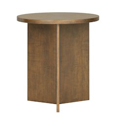Sadie Accent Table, Walnut Brown color