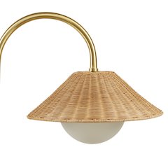 Rattan Weave Shade Floor Lamp