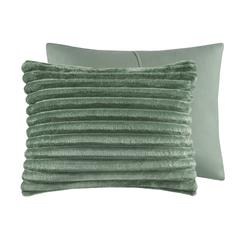 3 Piece Corded Plush Comforter Set