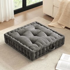 Azza Poly Chenille Square Floor Pillow Cushion