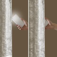 Jacquard Lined Total Blackout Rod Pocket/Back Tab Curtain Panel