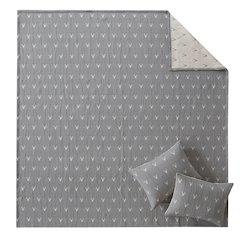 Keystone Coverlet Set, Grey color