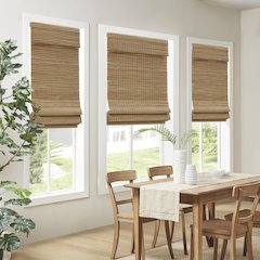 Eastfield Bamboo Light Filtering Roman Shade 64"L