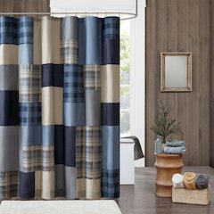 Winter Hills 100% Cotton Shower Curtain